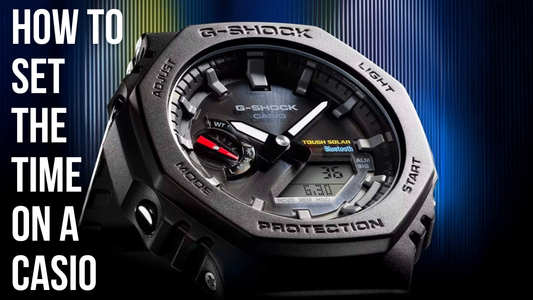 How to Set the Time on a Casio Watch