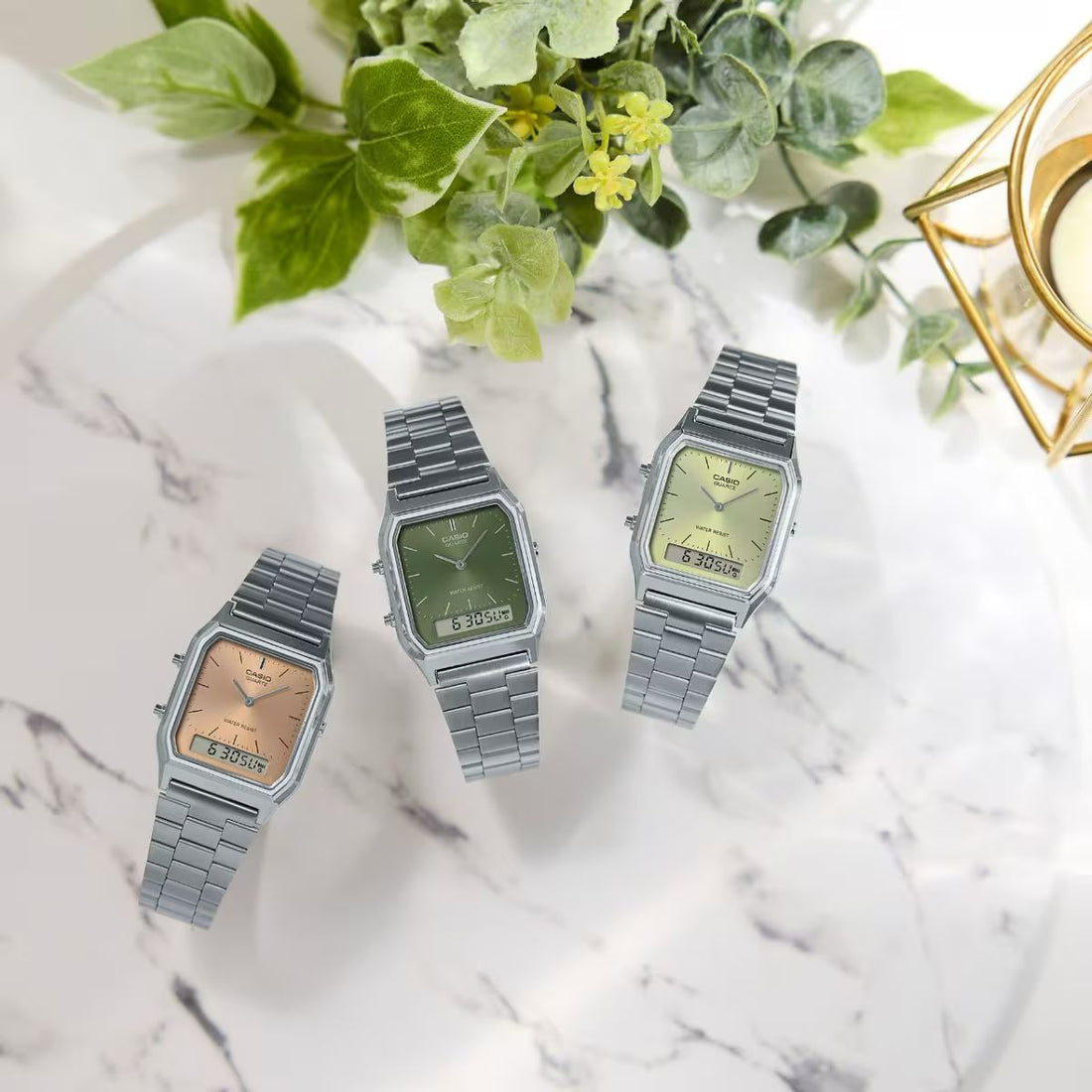 Casio Vintage Gold Watches