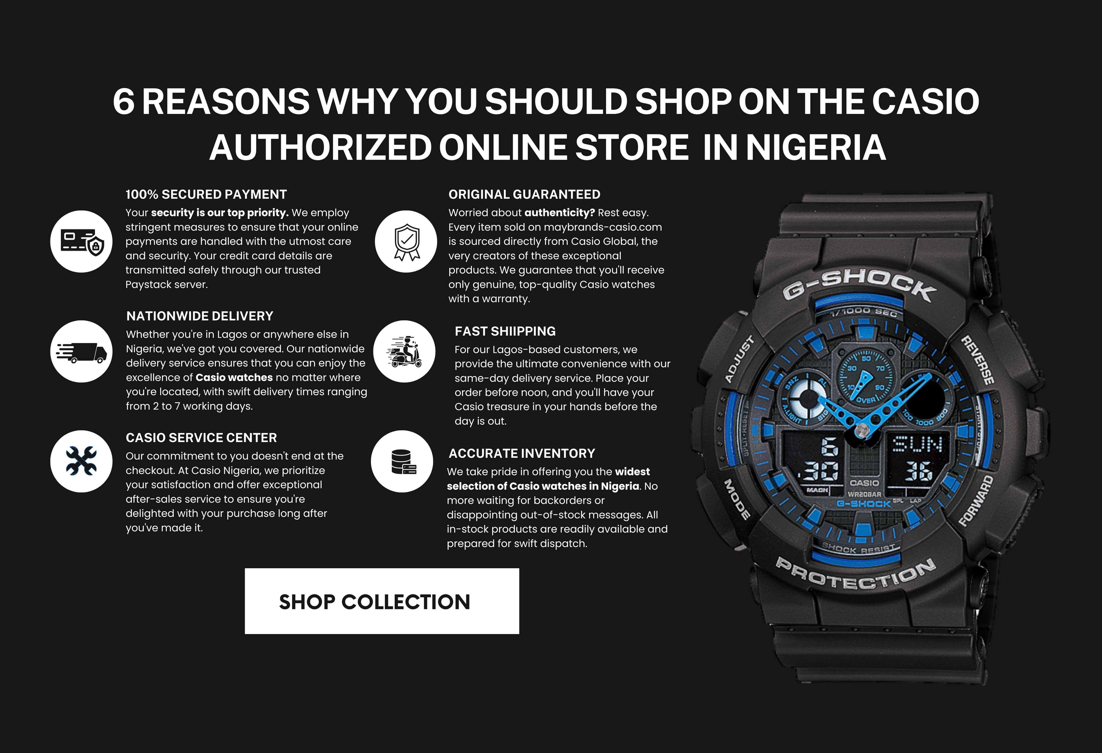 Casio watch online. Shop at best prices and ship all over Nigeria  