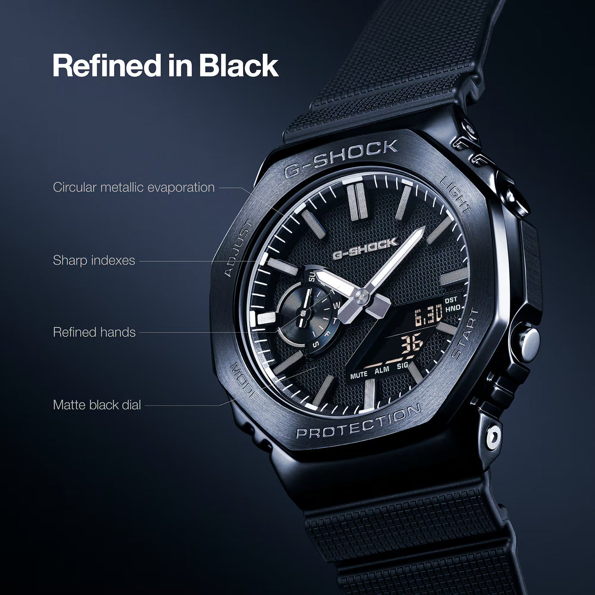 LUXE BLACK G-STEEL GM-2100LXB-1ADR